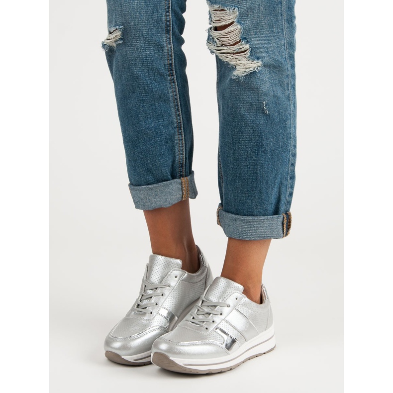 Hopeiset lenkkarit harmaa 2