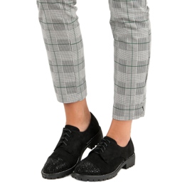 Bello Star Tyylikkäät mokkanahkaiset kengät musta 1