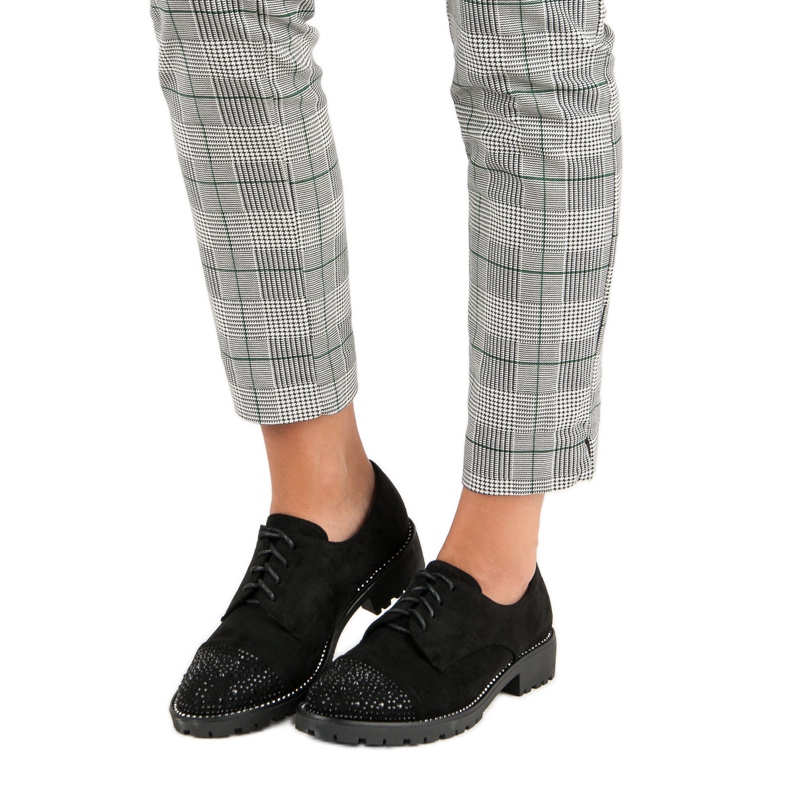 Bello Star Tyylikkäät mokkanahkaiset kengät musta 1