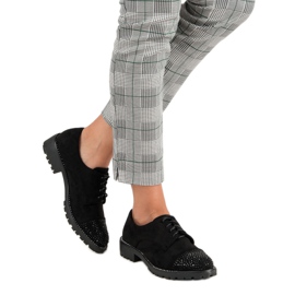 Bello Star Tyylikkäät mokkanahkaiset kengät musta 2