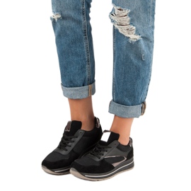 Muodikkaat urheilukengät musta 1