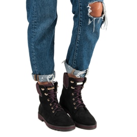 Lucky Shoes Mustia mokkanaisia ​​työntekijöitä musta 1