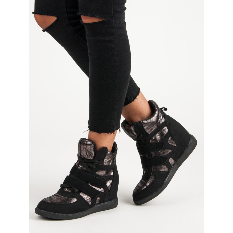 Kiiltävät lenkkarit musta 1