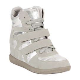 Kiiltävät lenkkarit harmaa 1