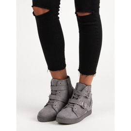 Super Me Harmaat lenkkarit jousilla 1