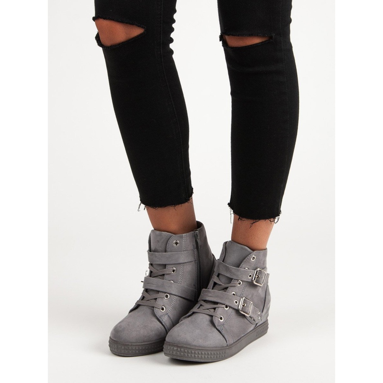 Super Me Harmaat lenkkarit jousilla 1