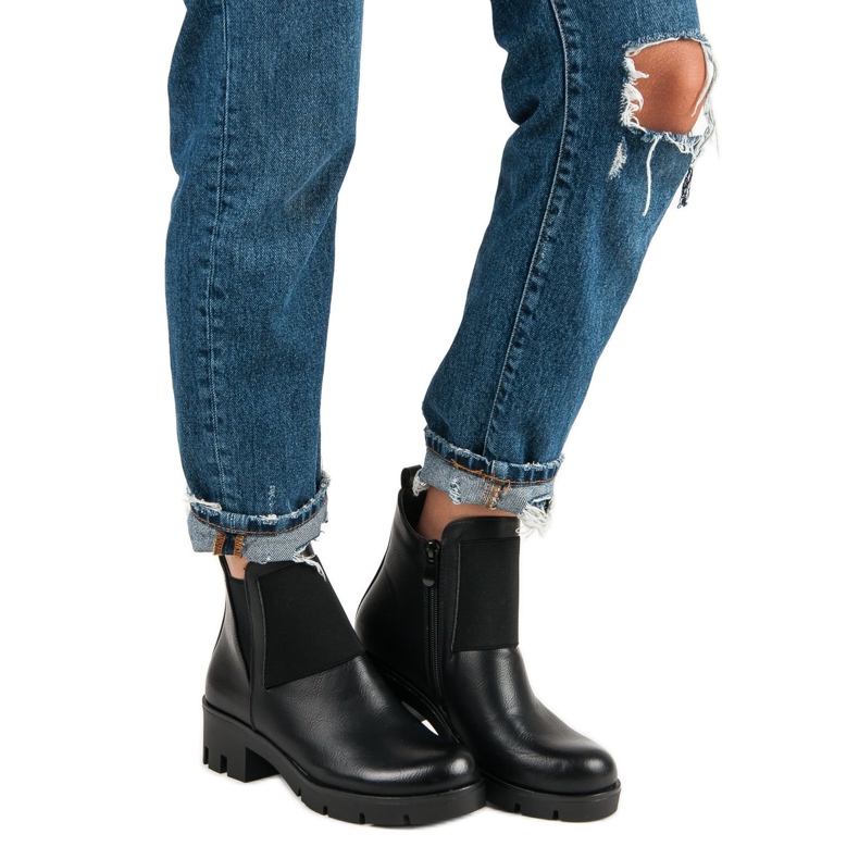 Mustat vinceza-korkokengät nilkkurit 1