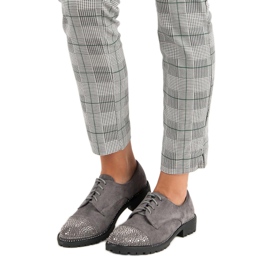 Bello Star Tyylikkäät mokkanahkaiset kengät harmaa 1