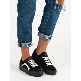 Sport Mustat mokkanahkakengät 2