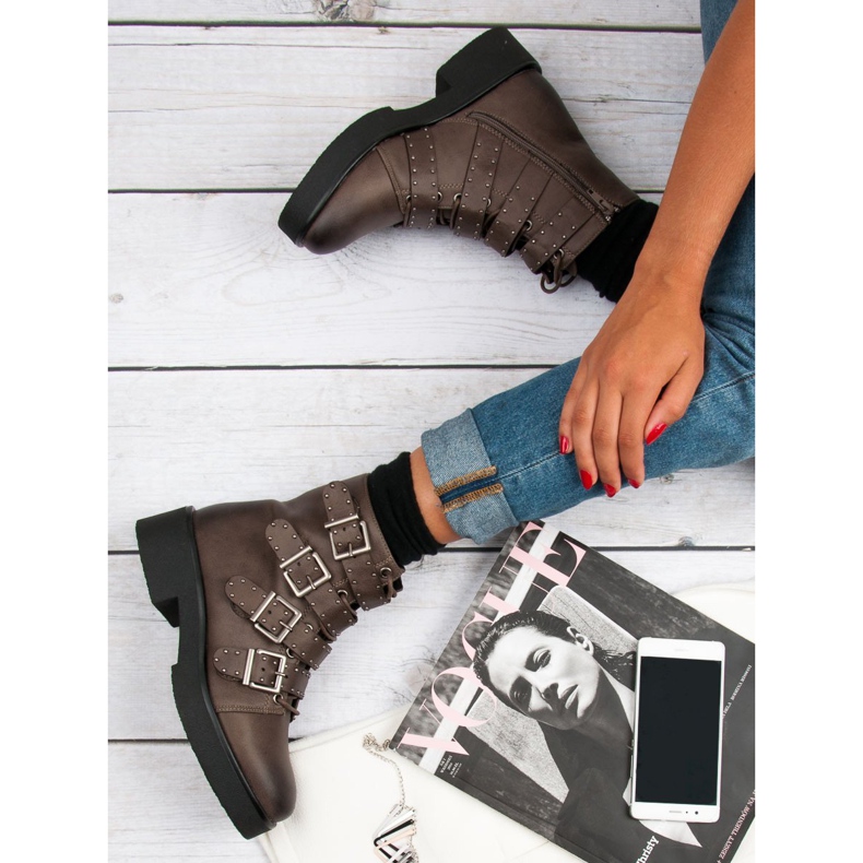 Corina Ruskeat Workers -saappaat 1