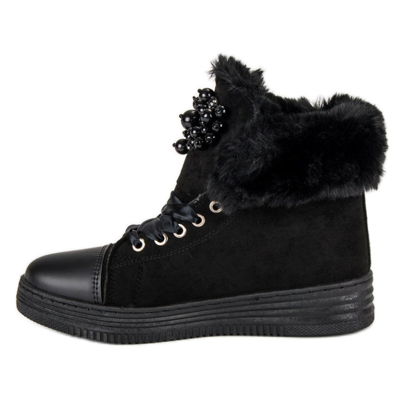 Lämpimät lenkkarit musta 2