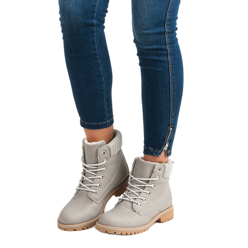 Harmaat ankkurit lampaannahalla MCKEYLOR 2