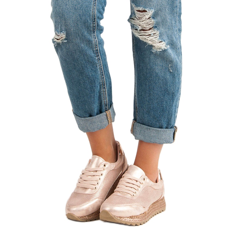 Bestelle Sidotut lenkkarit espadrillit vaaleanpunainen 1