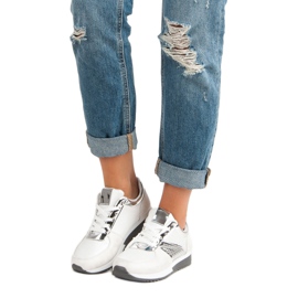 Tyylikkäät urheilukengät valkoinen 1