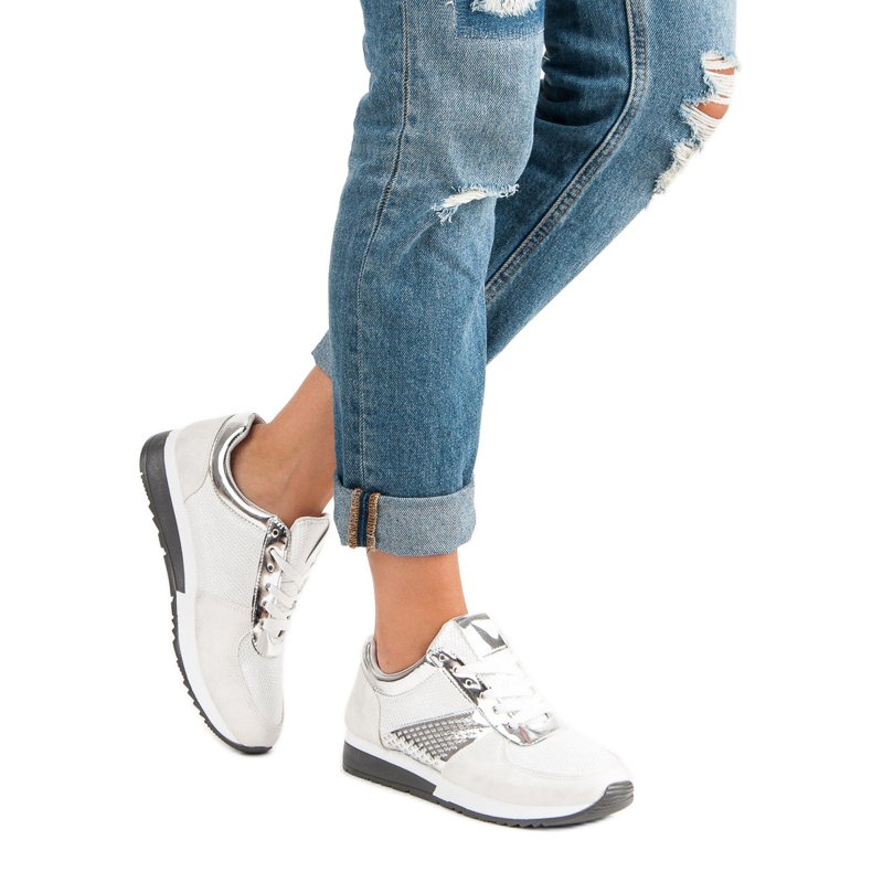 Tyylikkäät urheilukengät valkoinen 2