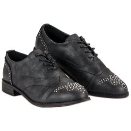 Super Me Muodikkaita sidottuja kenkiä musta 2