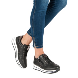 Liukastettavat urheilukengät musta 2