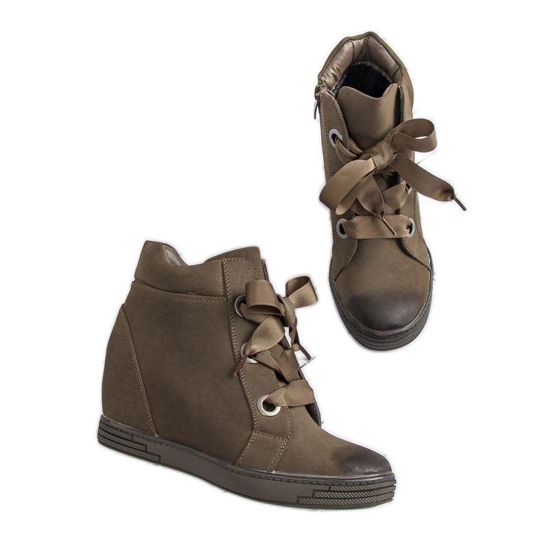 Tummanvihreät VINCEZA -lenkkarit 1