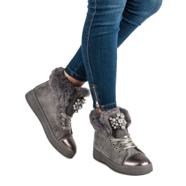 Lämpimät lenkkarit harmaa 2