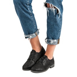 Mukavat sidotut kengät musta 1 Mukavat sidotut kengät musta 1