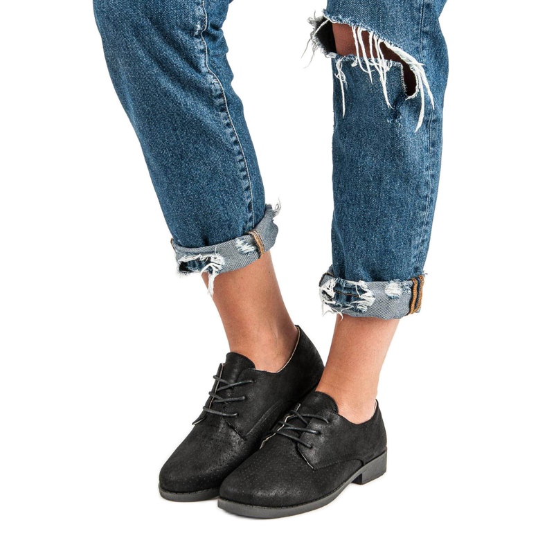 Mukavat sidotut kengät musta 1 Mukavat sidotut kengät musta 1