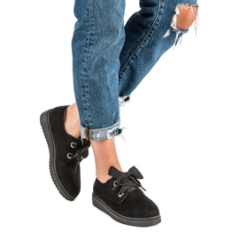 Mokkanahkaiset lenkkarit musta 1 Mokkanahkaiset lenkkarit musta 1