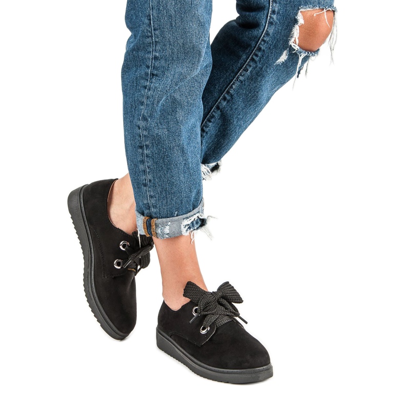 Mokkanahkaiset lenkkarit musta 1