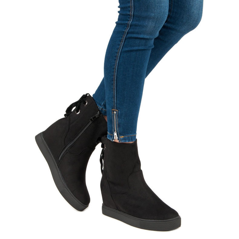 Bestelle Burgundin kiilakengät musta 2