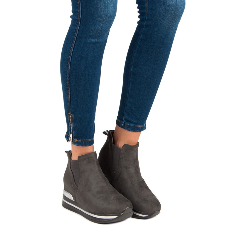 Bestelle Jodhpur -saappaat alustalla harmaa 1