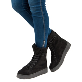 Bello Star Mokkanahkaiset lumisaappaat musta 2