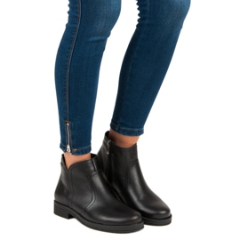 Matalat saappaat VINCEZA -vetoketjulla musta 1