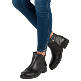 Matalat saappaat VINCEZA -vetoketjulla musta 2