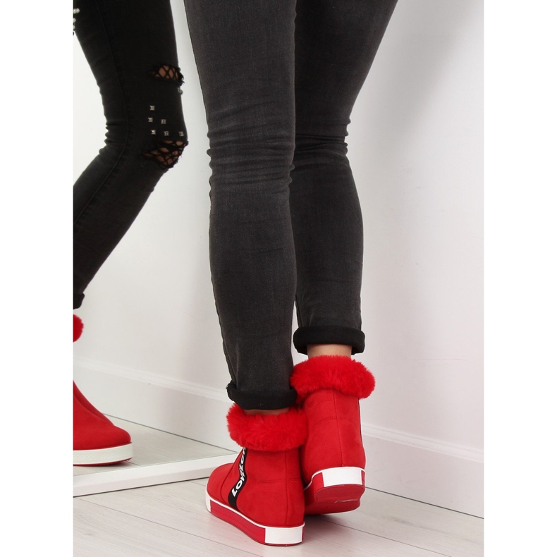 Punaiset nilkkakorkeat tennarit NB252P Punainen 1