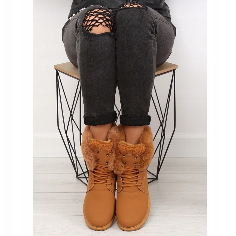 Saappaat kameli BL137P Camel ruskea 2