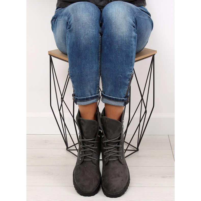 Harmaa mokkanahkainen työntekijä NC698 Harmaa 2