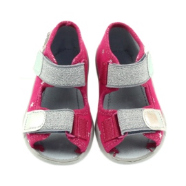 Befado lasten kengät sandaalit tohvelit 242p085 harmaa vaaleanpunainen 4