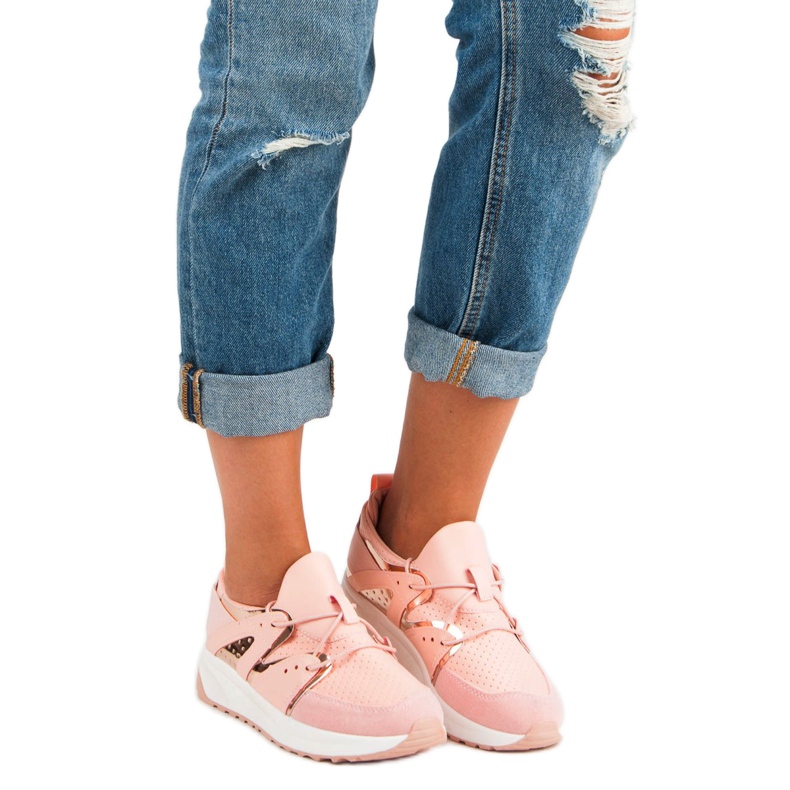 Tyylikkäät urheilukengät vaaleanpunainen 1