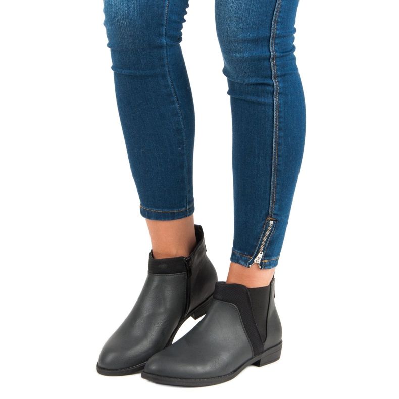 Groto Gogo Matalat nilkkurit vetoketjulla musta 2