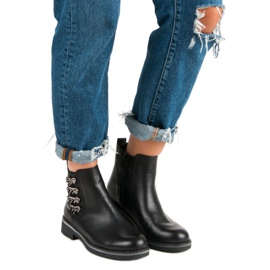 Forever Folie Mustat saappaat tasaisella kantapäällä 1