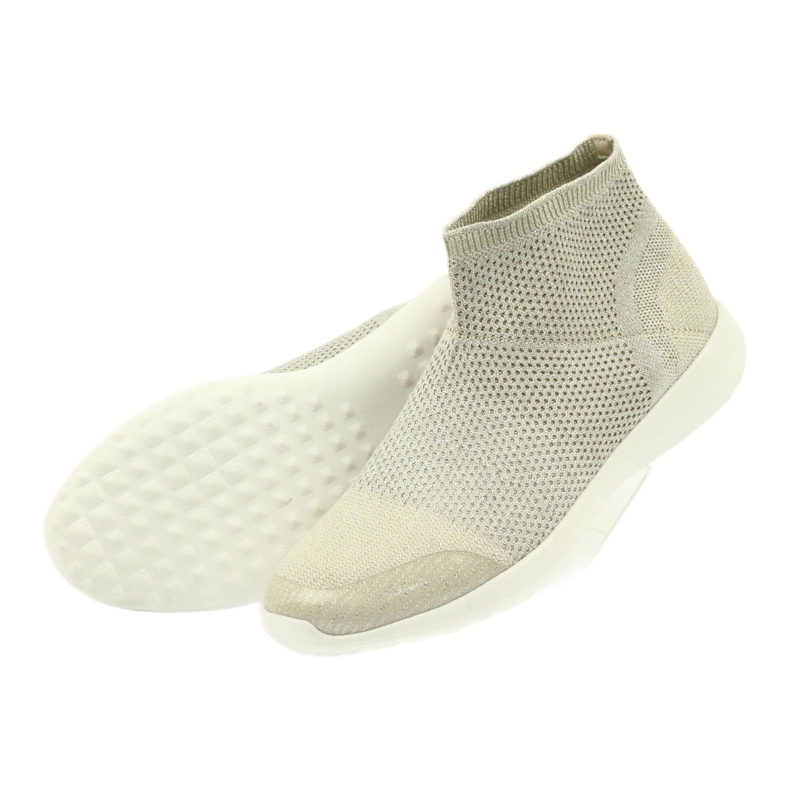 American Club Amerikkalaiset urheilukengät naisille 17044 beige hopea keltainen 4