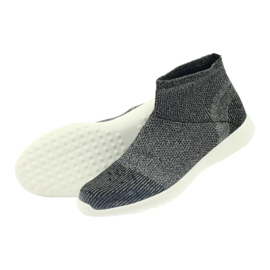 American Club American Black Sports Sports Shoes 17044 Musta/hopea 4