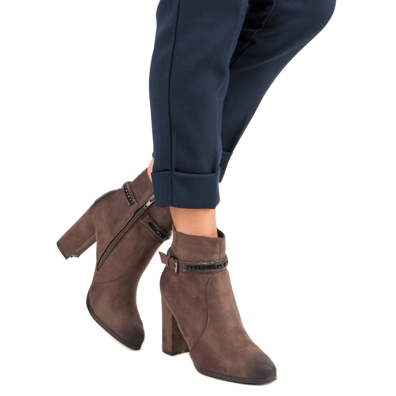 VINCEZA mokkanahkaiset korkokengät ruskea 1