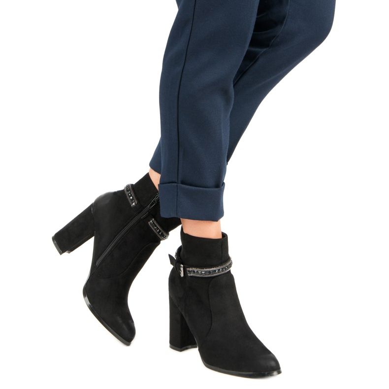 VINCEZA mokkanahkaiset korkokengät musta 1