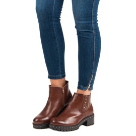 Anesia Paris Jodhpur -saappaat korkokengillä musta ruskea 2