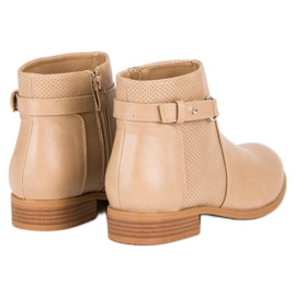 Abloom Beige nilkkurit vetoketjulla musta ruskea 1