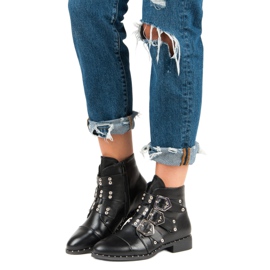 Groto Gogo Kivisaappaat tasaisella kantapäällä musta 1