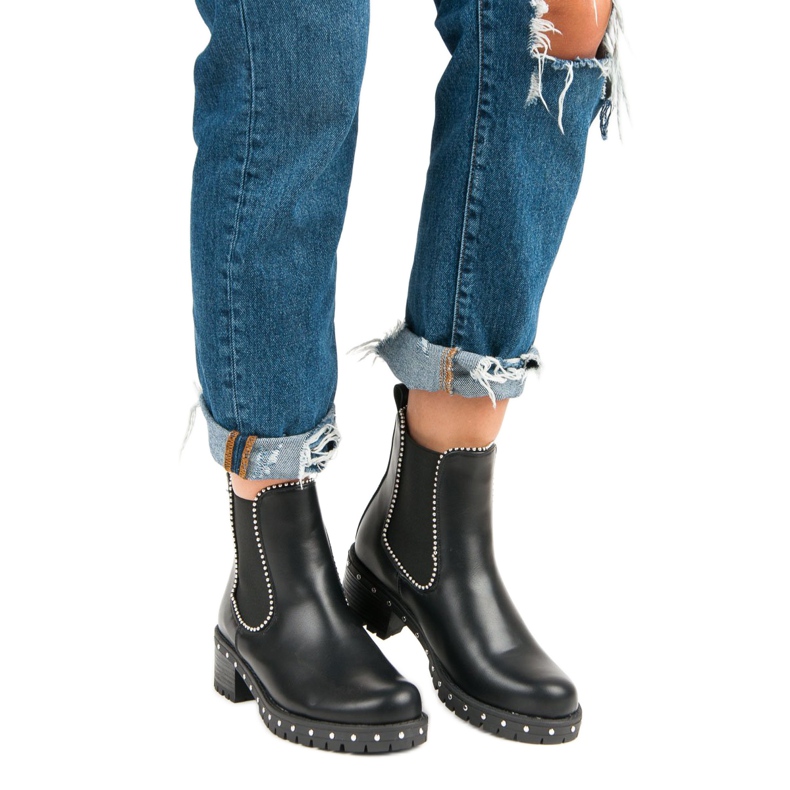 Bestelle Rock Boot Jodhpur saappaat musta 1