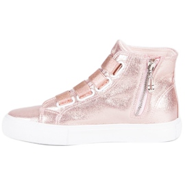 Vaaleanpunaiset lenkkarit nilkan yläpuolella vaaleanpunainen 1