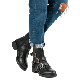 Ideal Shoes Muodikkaat saappaat syksyyn musta 2