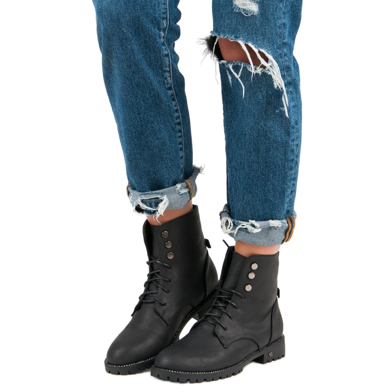 Balada Nauhoitetut työkengät musta 1